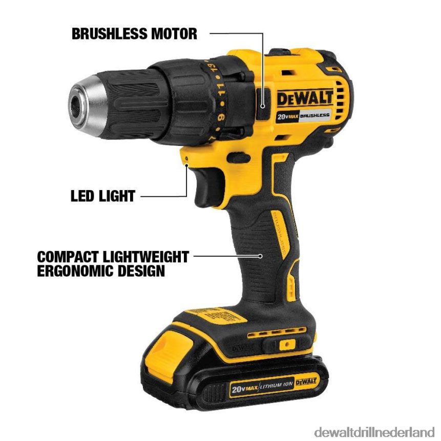 Dewalt Boormachine Z6ZND0128 | DEWALT 20 V max. borstelloze accuboormachine/schroevendraaier van 1/2 inch (zonder gereedschap) hulpmiddelen