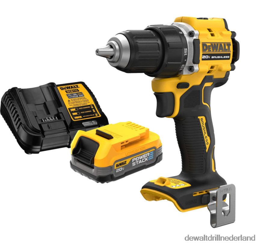 Dewalt Boormachine Z6ZND0160 | DEWALT atomaire compacte boormachine met powerstack 20v max batterij en opladersetbundel hulpmiddelen