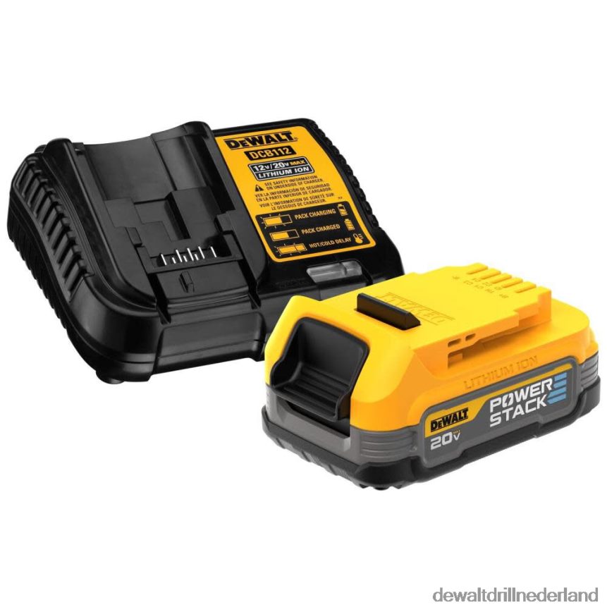 Dewalt Boormachine Z6ZND0160 | DEWALT atomaire compacte boormachine met powerstack 20v max batterij en opladersetbundel hulpmiddelen