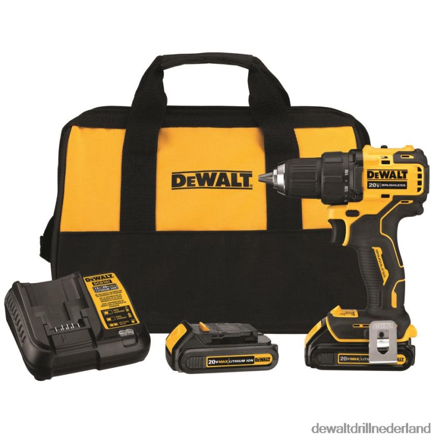 Dewalt Boormachine Z6ZND033 | DEWALT 20 V max. borstelloze compacte boor-/schroevendraaierset van 1/2 inch (2 batterijen) hulpmiddelen