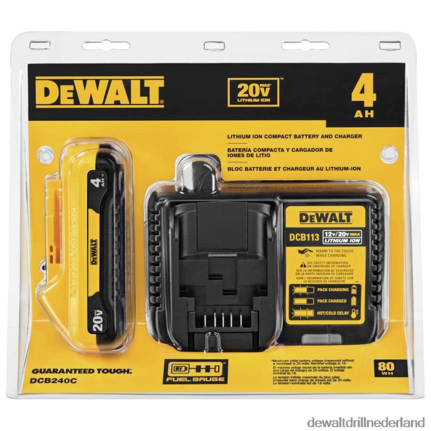 Dewalt Boormachine Z6ZND0163 | DEWALT 20v max. 3/8 inch haakse boormachine met starterkitbundel hulpmiddelen