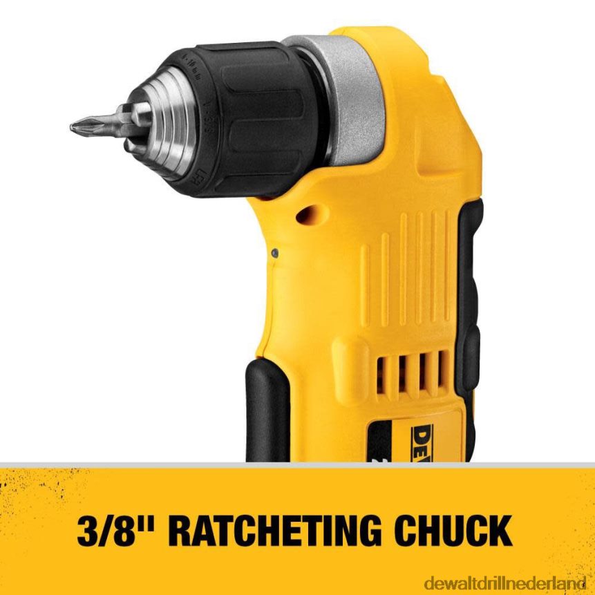 Dewalt Boormachine Z6ZND0163 | DEWALT 20v max. 3/8 inch haakse boormachine met starterkitbundel hulpmiddelen