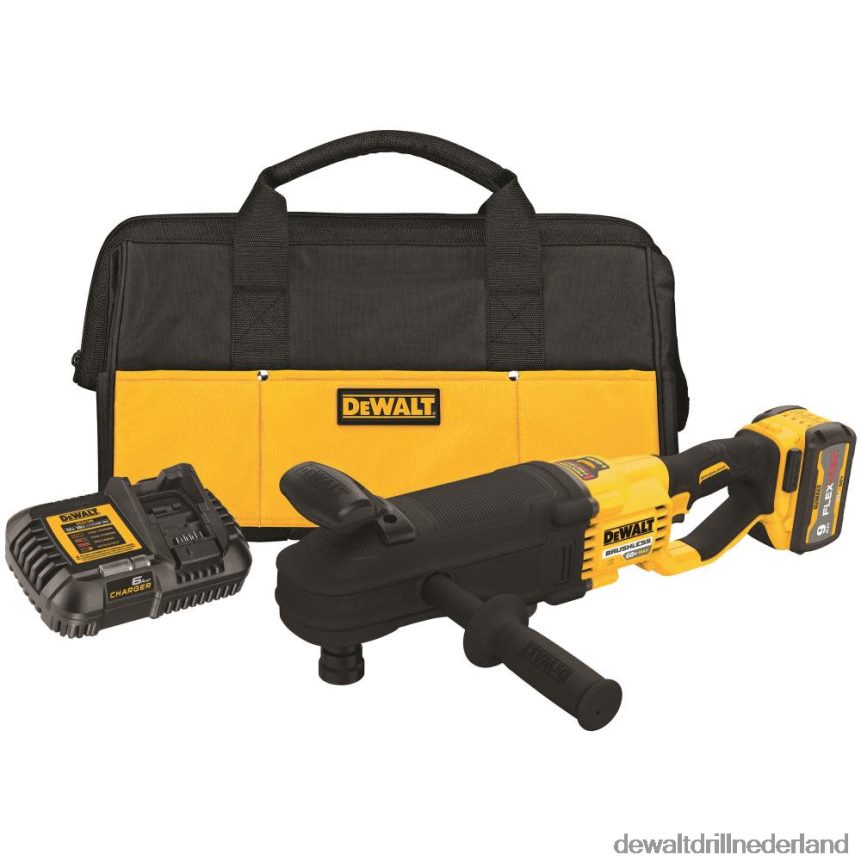 Dewalt Boormachine Z6ZND0183 | DEWALT 60 V max. bout- en balkenboorset, borstelloze snelwisselkop, e-koppeling hulpmiddelen