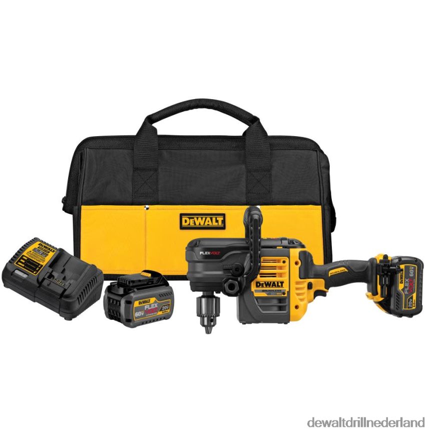 Dewalt Boormachine Z6ZND044 | DEWALT flexvolt 60v max vsr noppen- en balkenboorset met e-koppelingssysteem hulpmiddelen