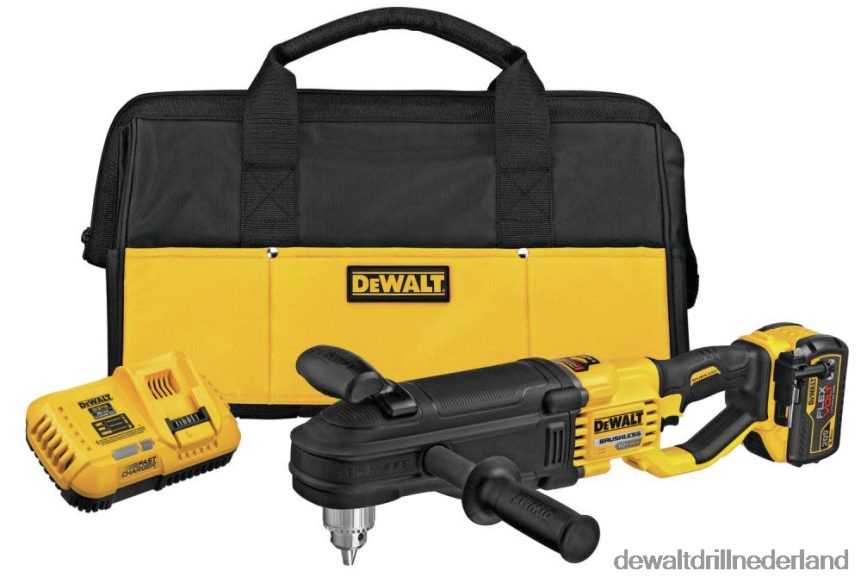 Dewalt Boormachine Z6ZND089 | DEWALT 60 v max in-line tap- en balkenboormachine met e-koppelingssysteemkit hulpmiddelen