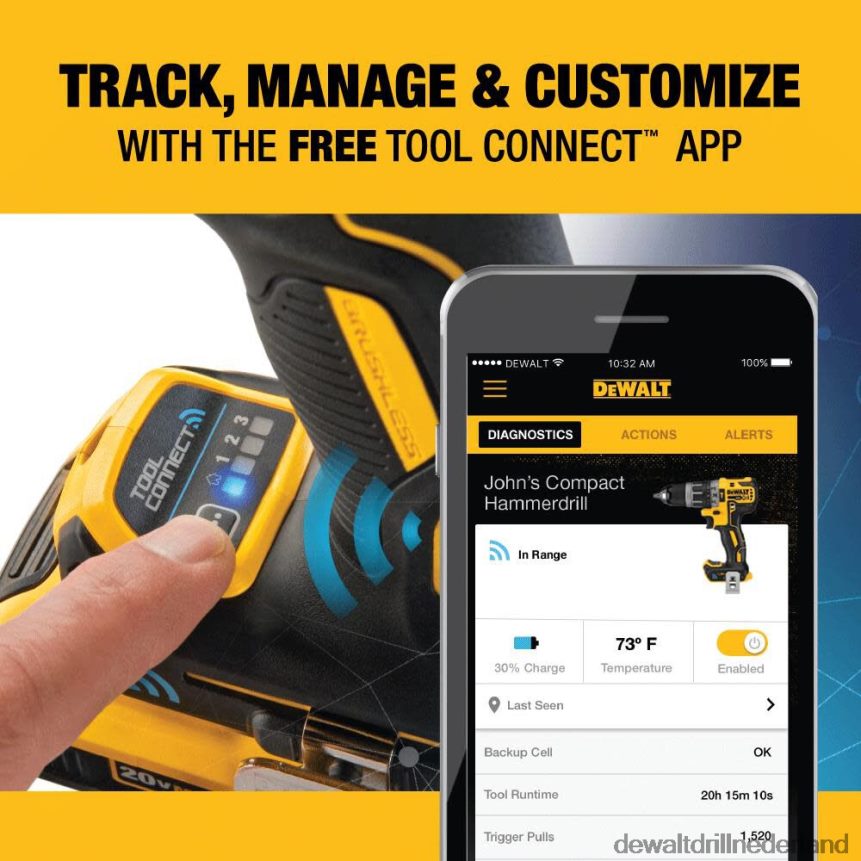 Dewalt Boormachine Z6ZND0117 | DEWALT 20v max xr tool connect compacte hamerboorset hulpmiddelen