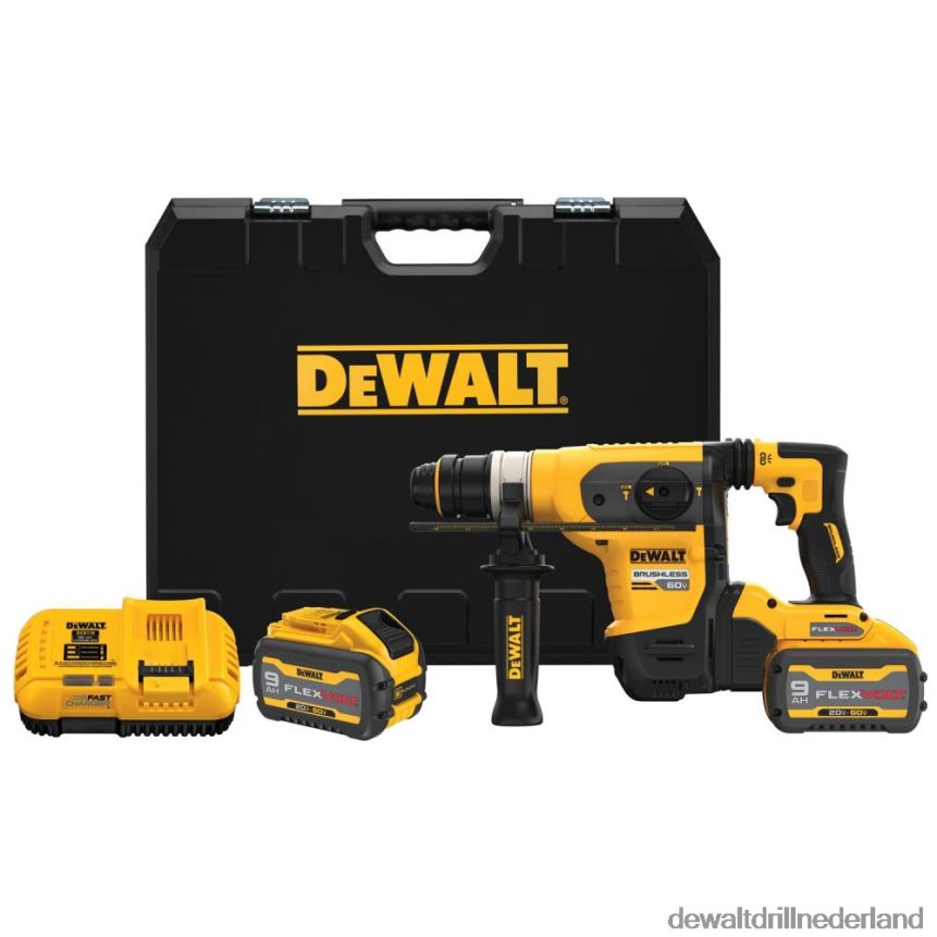 Dewalt Boormachine Z6ZND013 | DEWALT 60v max. 1 1/4 inch borstelloze SDS plus boorhamerset hulpmiddelen
