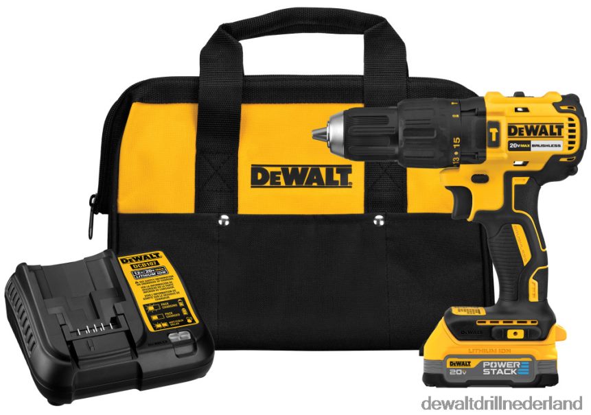 Dewalt Boormachine Z6ZND0141 | DEWALT 20v compacte boorhamerset met powerstack-batterij hulpmiddelen