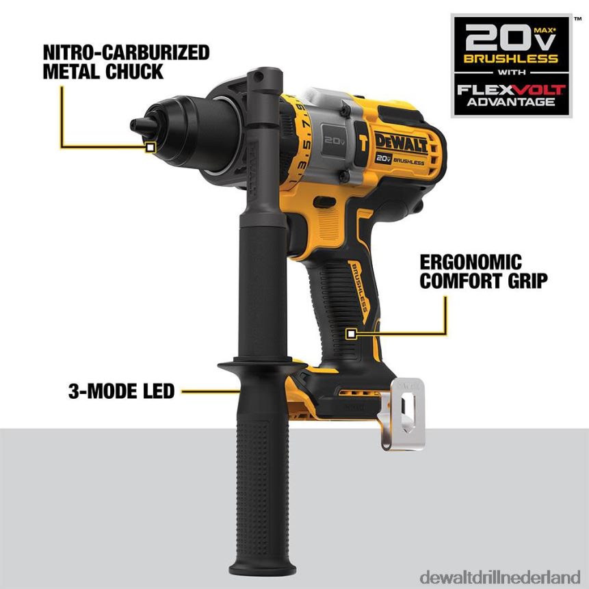 Dewalt Boormachine Z6ZND020 | DEWALT 20v max. 1/2 inch boorhamer/schroevendraaier met flexv-voordeel (zonder gereedschap) hulpmiddelen