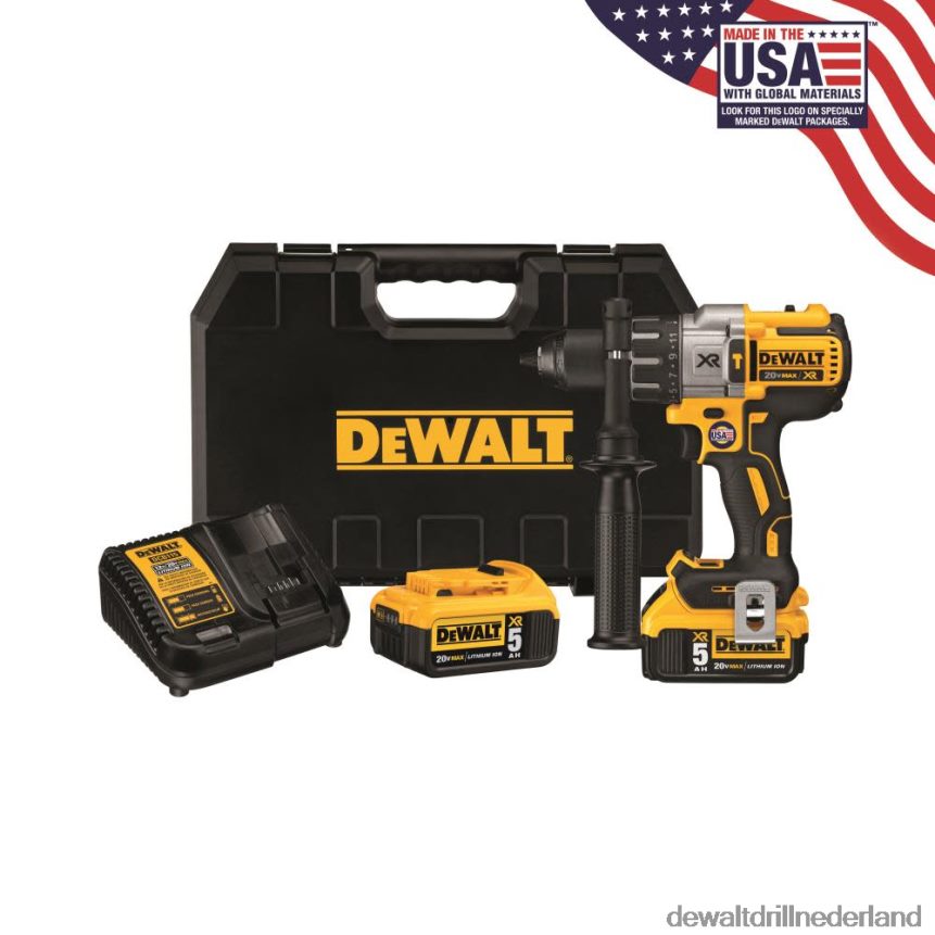 Dewalt Boormachine Z6ZND023 | DEWALT 20v max xr lithium-ion borstelloze hamerboorset met 3 snelheden hulpmiddelen