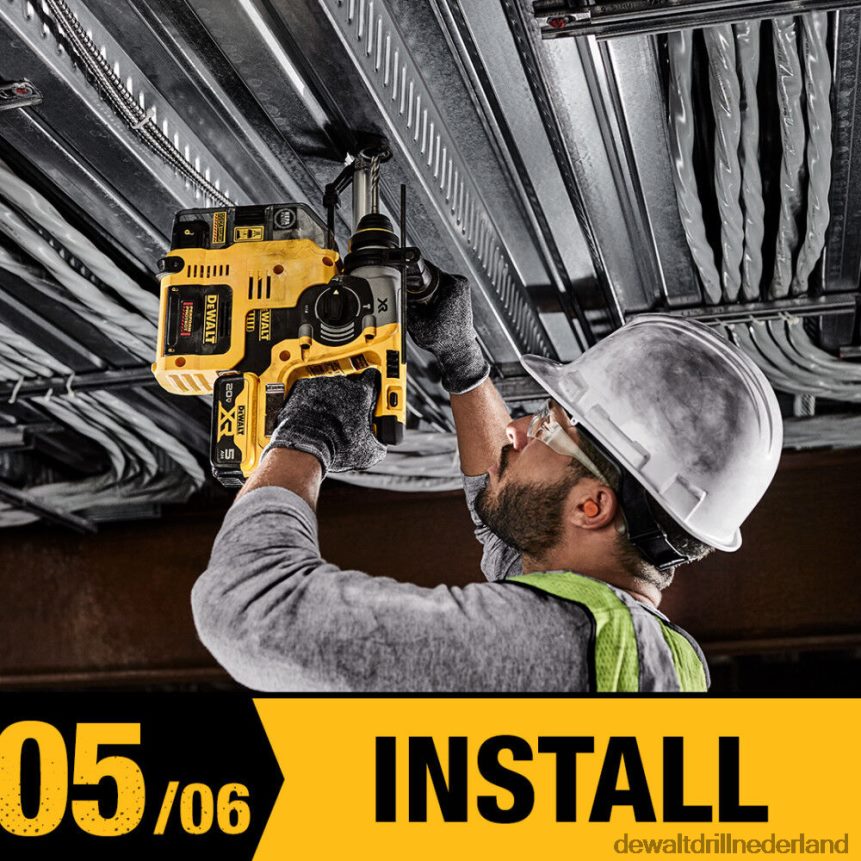 Dewalt Boormachine Z6ZND053 | DEWALT 20v max xr borstelloze 1-in l-vormige sds plus boorhamerset hulpmiddelen