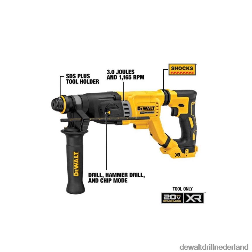 Dewalt Boormachine Z6ZND058 | DEWALT 20v max 1 1/8in sds plus boorhamer (zonder gereedschap) hulpmiddelen
