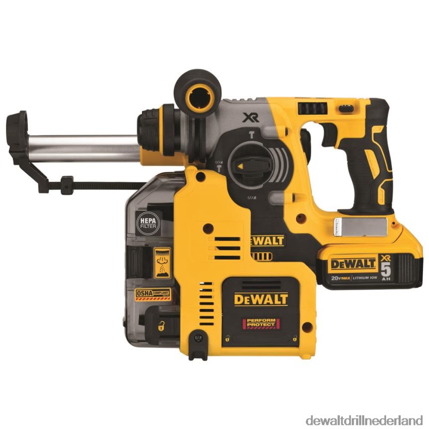 Dewalt Boormachine Z6ZND096 | DEWALT 20v max. 1 inch boorhamer met stofopvangset hulpmiddelen