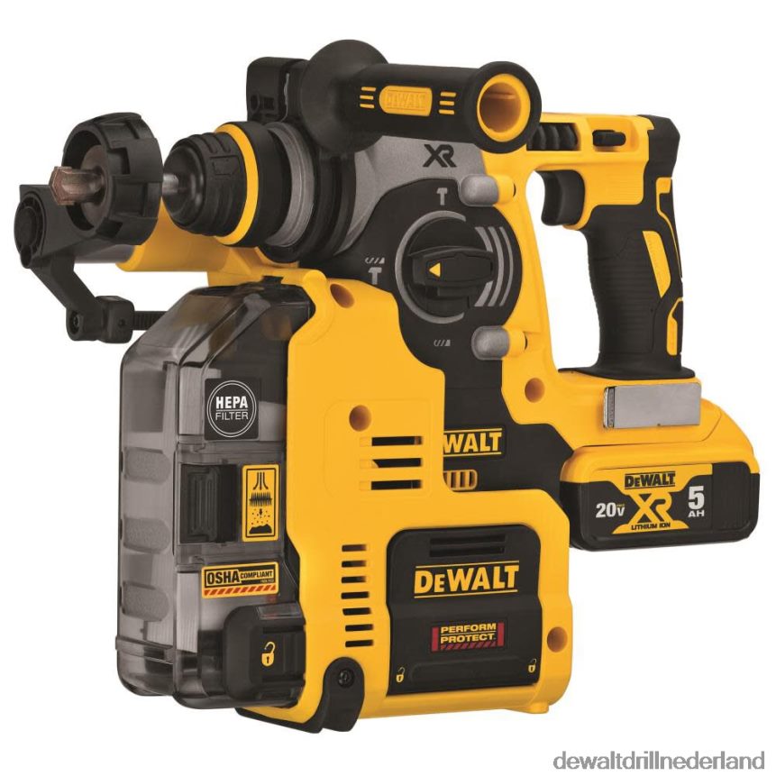 Dewalt Boormachine Z6ZND096 | DEWALT 20v max. 1 inch boorhamer met stofopvangset hulpmiddelen