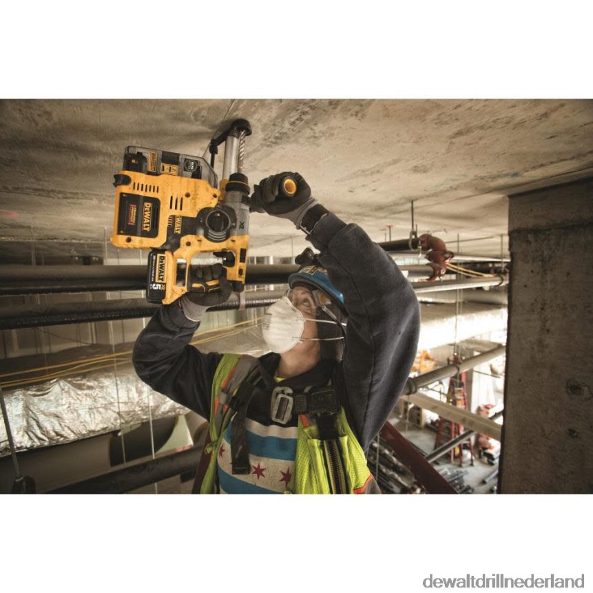 Dewalt Boormachine Z6ZND096 | DEWALT 20v max. 1 inch boorhamer met stofopvangset hulpmiddelen