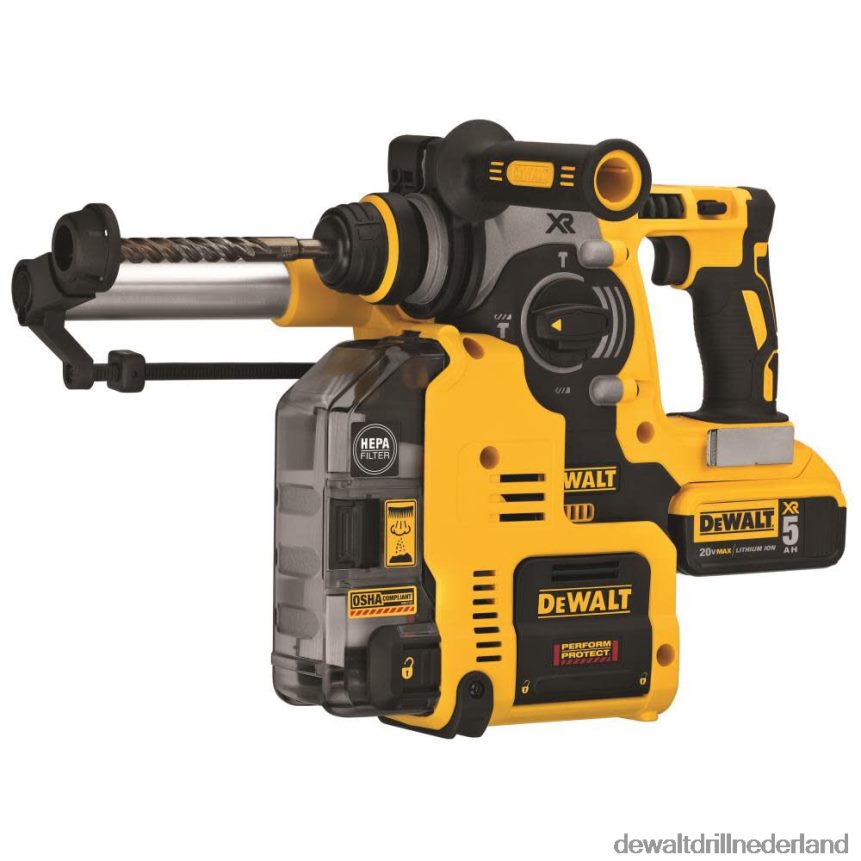 Dewalt Boormachine Z6ZND096 | DEWALT 20v max. 1 inch boorhamer met stofopvangset hulpmiddelen