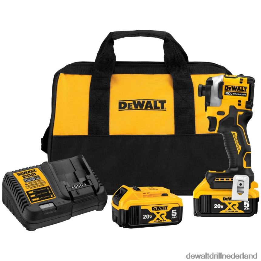 Dewalt Nederland Z6ZND0110 | DEWALT atomaire 20v max. 1/4 inch borstelloze draadloze slagschroevendraaier met 3 snelheden hulpmiddelen