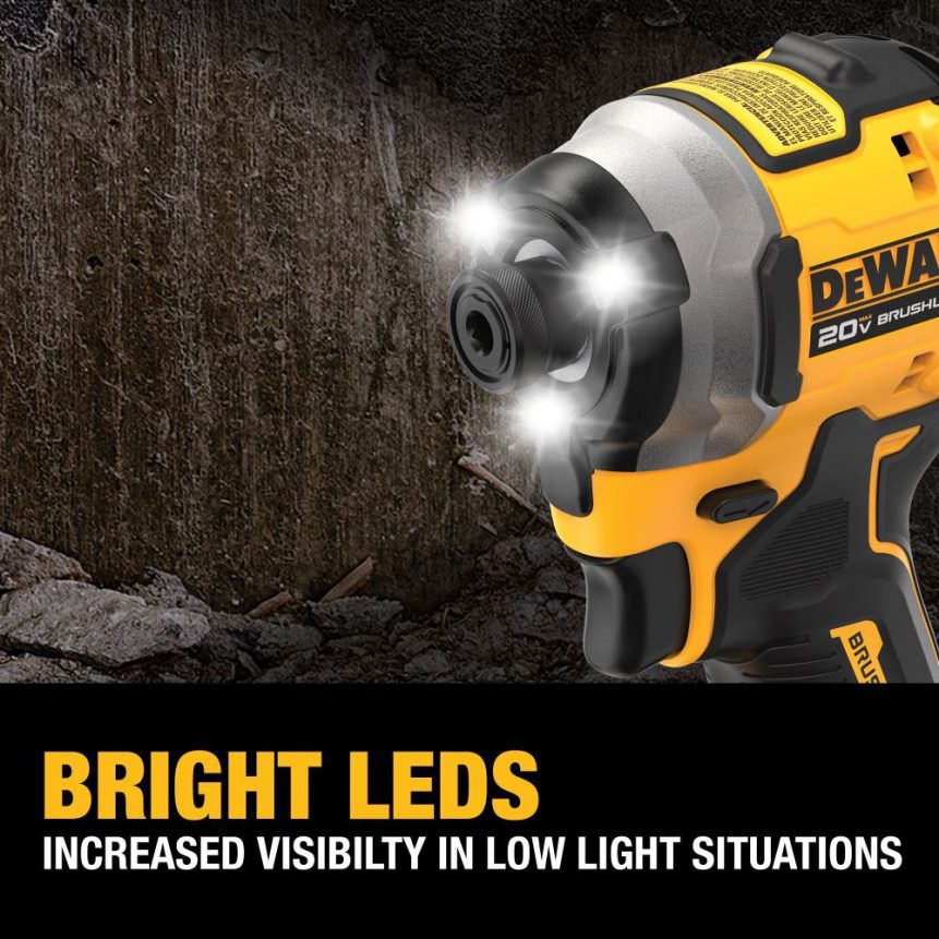 Dewalt Nederland Z6ZND0110 | DEWALT atomaire 20v max. 1/4 inch borstelloze draadloze slagschroevendraaier met 3 snelheden hulpmiddelen
