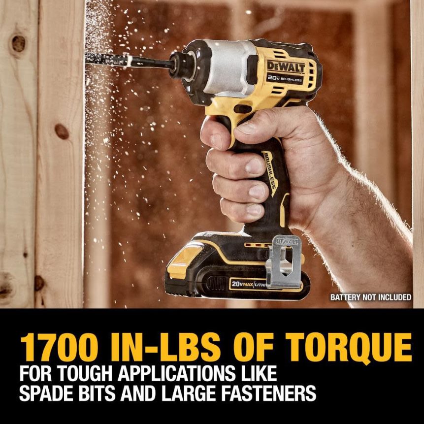 Dewalt Nederland Z6ZND0147 | DEWALT 20v max. slagschroevendraaier 1/4 inch borstelloos draadloos (zonder gereedschap) hulpmiddelen