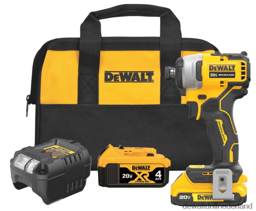 Dewalt Nederland Z6ZND0165 | DEWALT atomic 20v max draadloze compacte 1/4\" slagschroevendraaier met premium xr-batterijkitbundel hulpmiddelen
