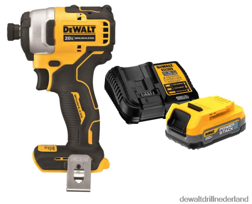 Dewalt Nederland Z6ZND0168 | DEWALT atomic compacte 1/4 inch slagschroevendraaier met powerstack 20v max batterij en opladersetbundel hulpmiddelen