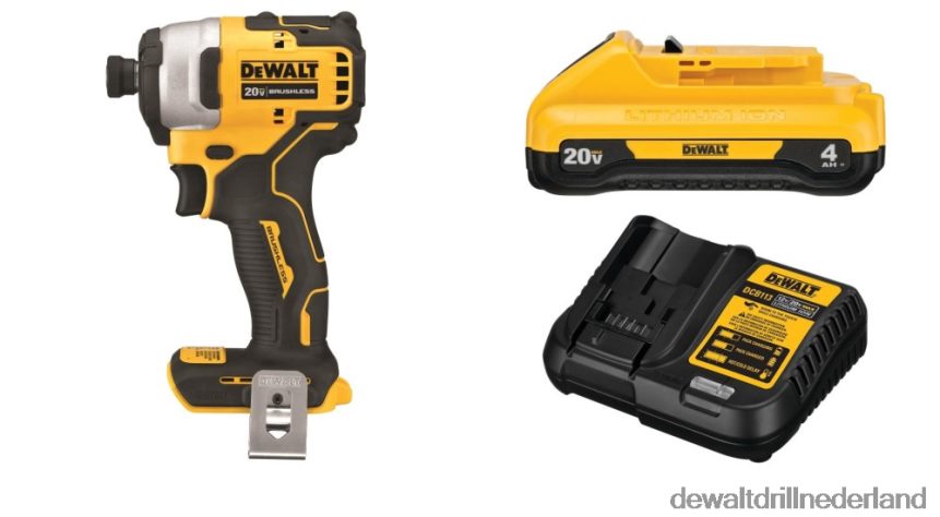 Dewalt Nederland Z6ZND0173 | DEWALT 20v max atomic compacte 1/4 inch slagschroevendraaier starterkitbundel hulpmiddelen
