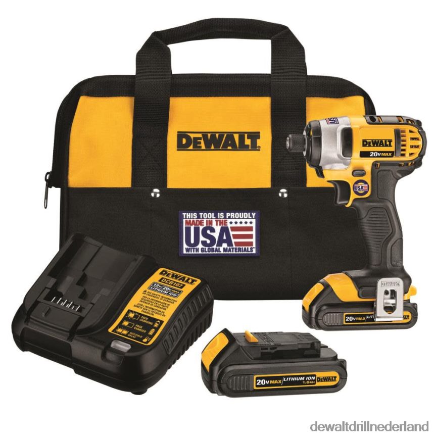 Dewalt Nederland Z6ZND0196 | DEWALT dcf885c2 20v max. lithium-ion 1/4 inch slagschroevendraaierset (1,5ah) (dcf885c2) hulpmiddelen