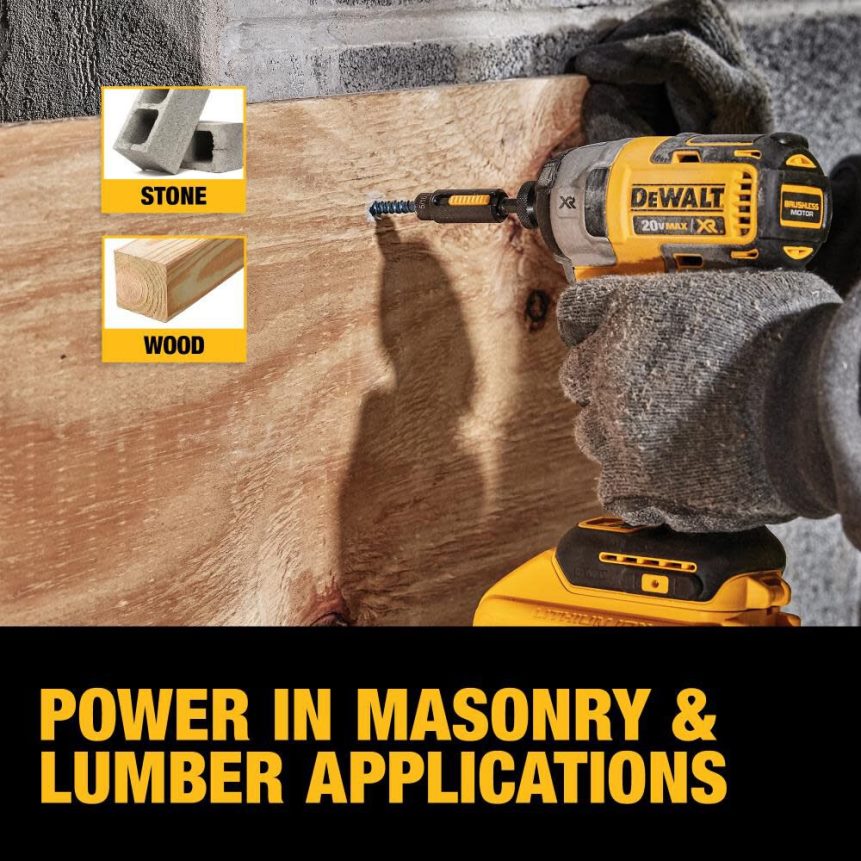 Dewalt Nederland Z6ZND047 | DEWALT 20v max xr borstelloze 1/4-inch slagschroevendraaier met 3 snelheden (zonder gereedschap) hulpmiddelen