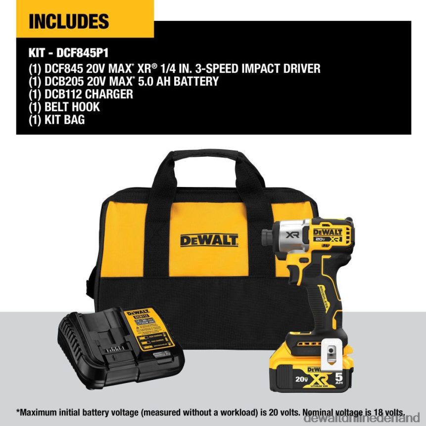 Dewalt Nederland Z6ZND060 | DEWALT 20v max xr 1/4 inch slagschroevendraaierset hulpmiddelen