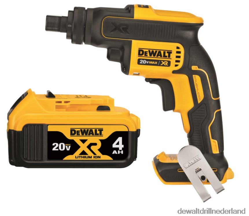 Dewalt Nederland Z6ZND0156 | DEWALT 20v max xr-schroefpistool met koppelingshuis met schroefdraad en 20v max 4ah accubundel hulpmiddelen